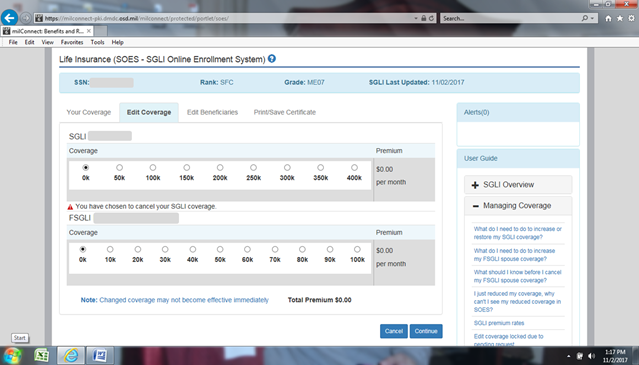 milConnect Web portal milConnect Web portal