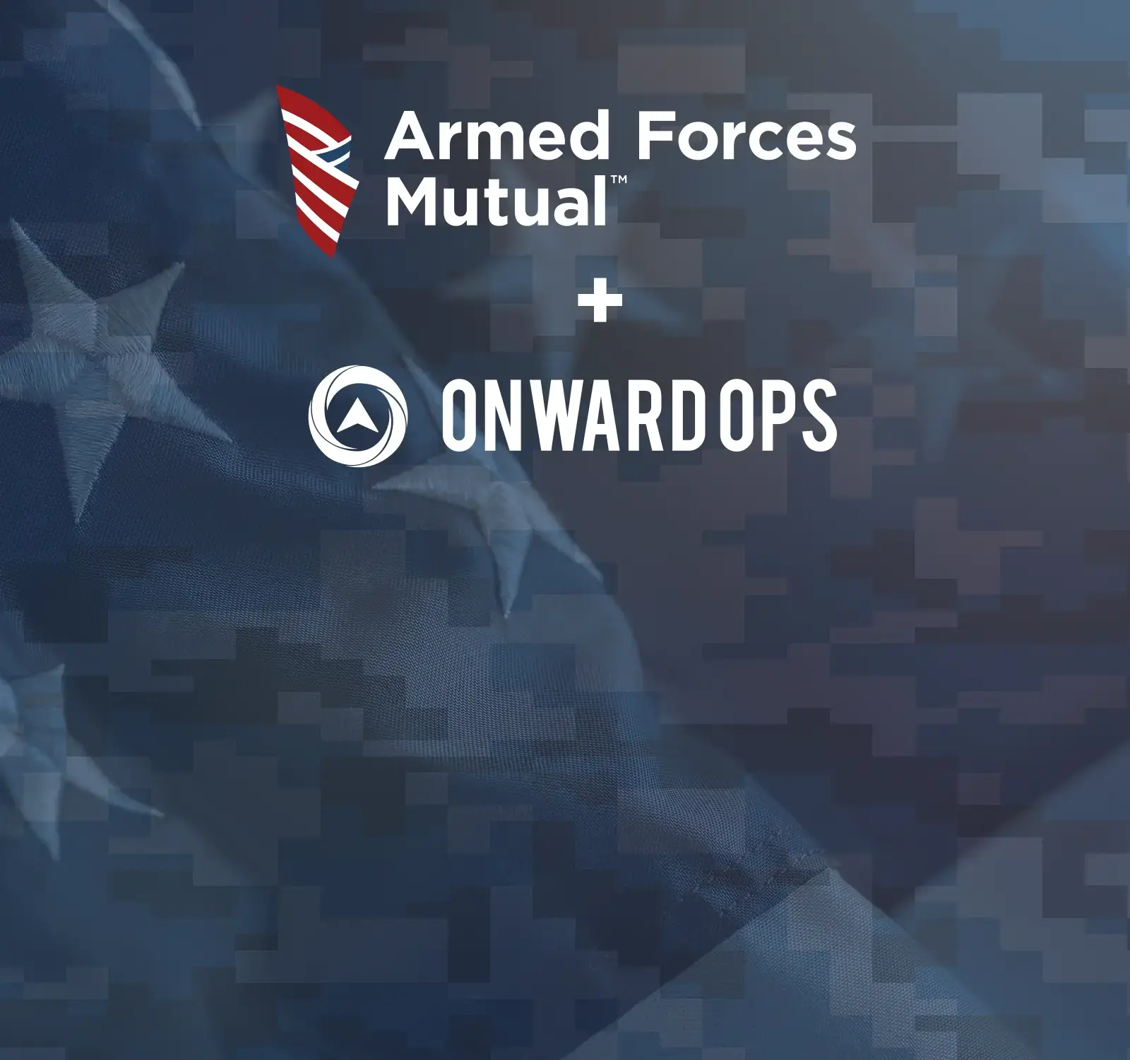 Banner with Armed Forces Mutual and Onward Ops logo